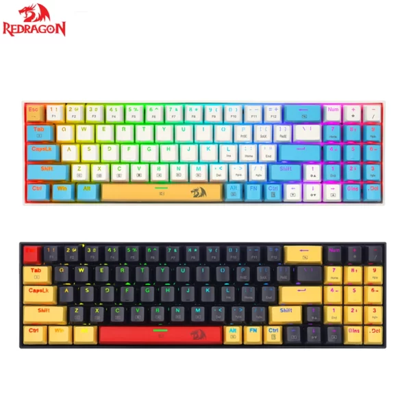 Redragon Teclado mecánico k688 para juegos